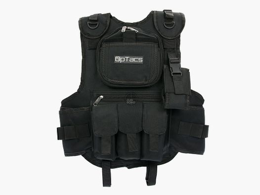 OpTacs | Tactical Bulletproof Vest - Color: Black