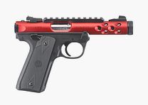 Ruger Mark IV 22/45 Lite .22 LR, 4,40" 1/2"x28, Picatinny, regulowana muszka, Czerwony anodowany