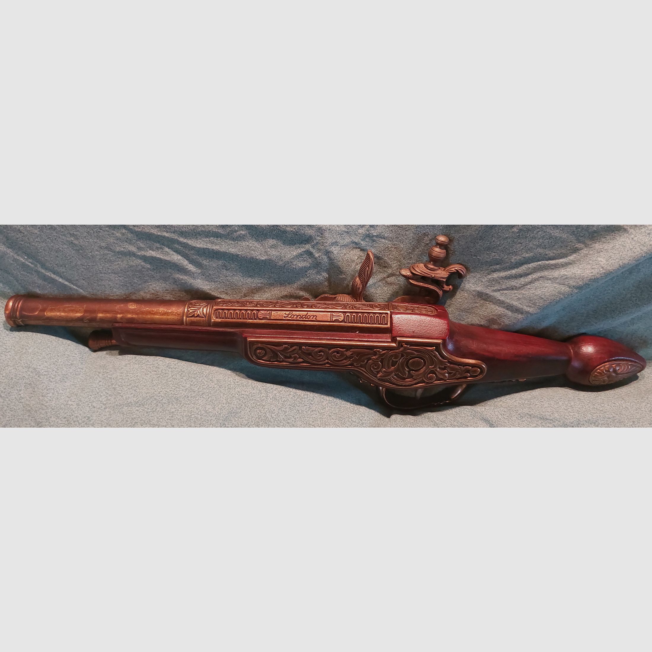 English Pistole Hadley 1760 London Nachbau Deko Waffe