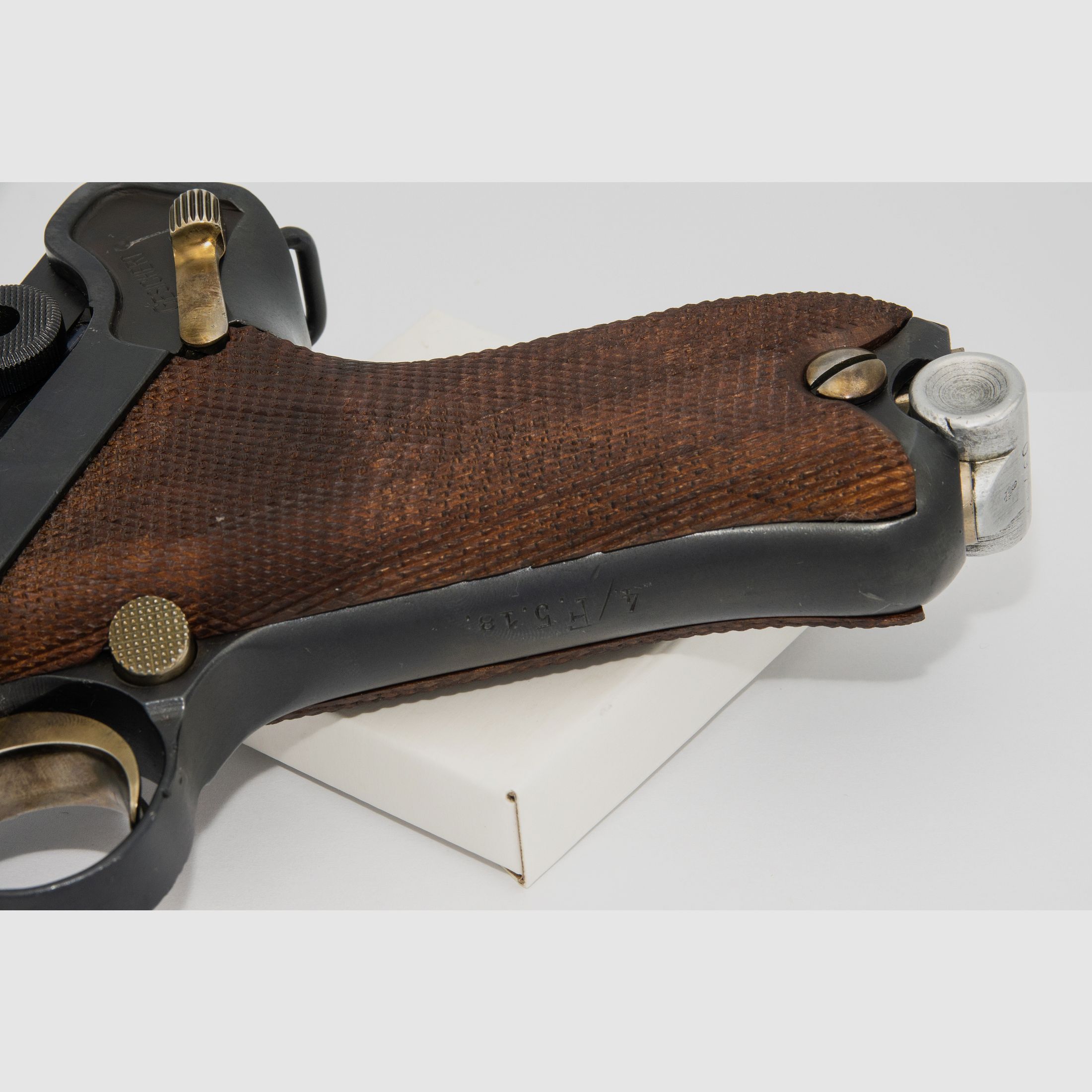 Pistole P 08 9mm Luger ERFURT 1916 1920 Reichswehr Truppenstempel + Tasche