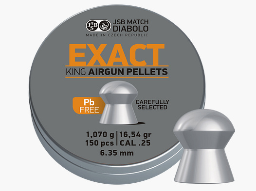 JSB Exact King bleifrei, Kal. 6,35mm,