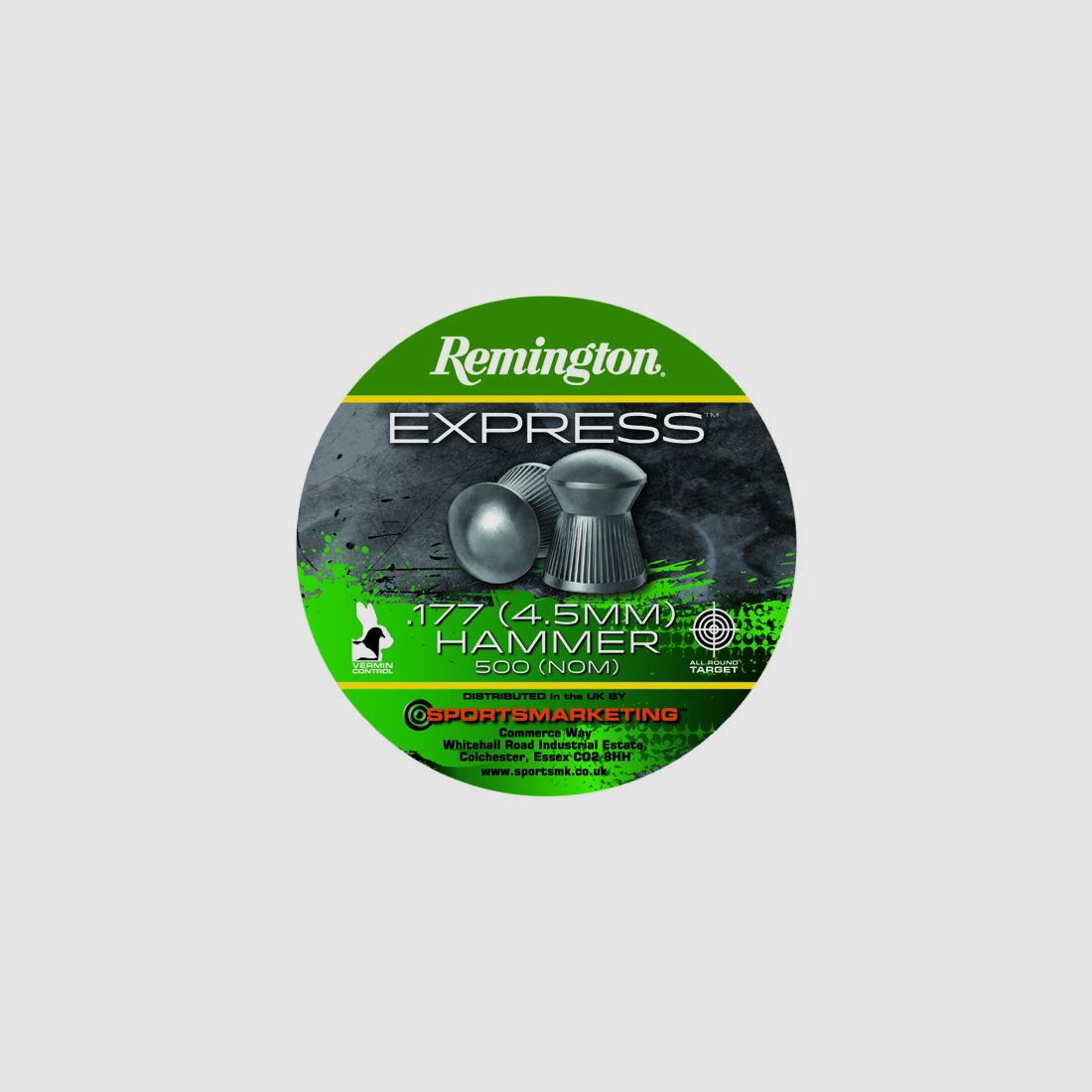 Remington Express Hammer Domed Kal. .177 / 4,5mm, 500 schoten