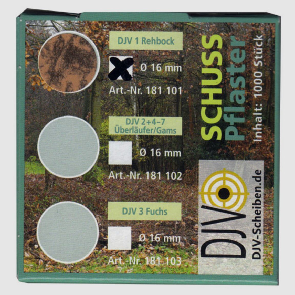 DJV 38980000 Schusspflaster braun