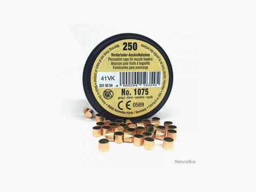 250 Zündhütchen RWS Schwarzpulver 1075