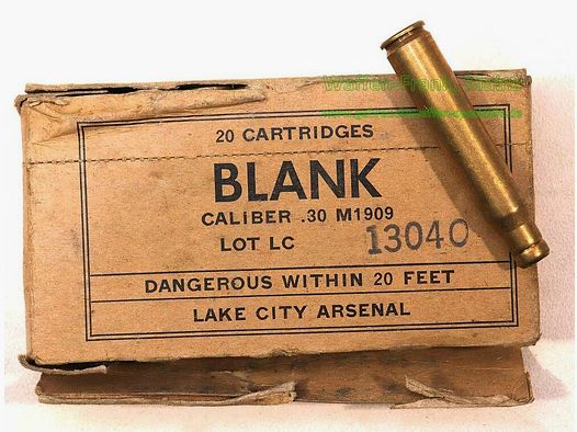 USA, Various Rifle Cartridges .30-06 (.30 M 1909)/Blank