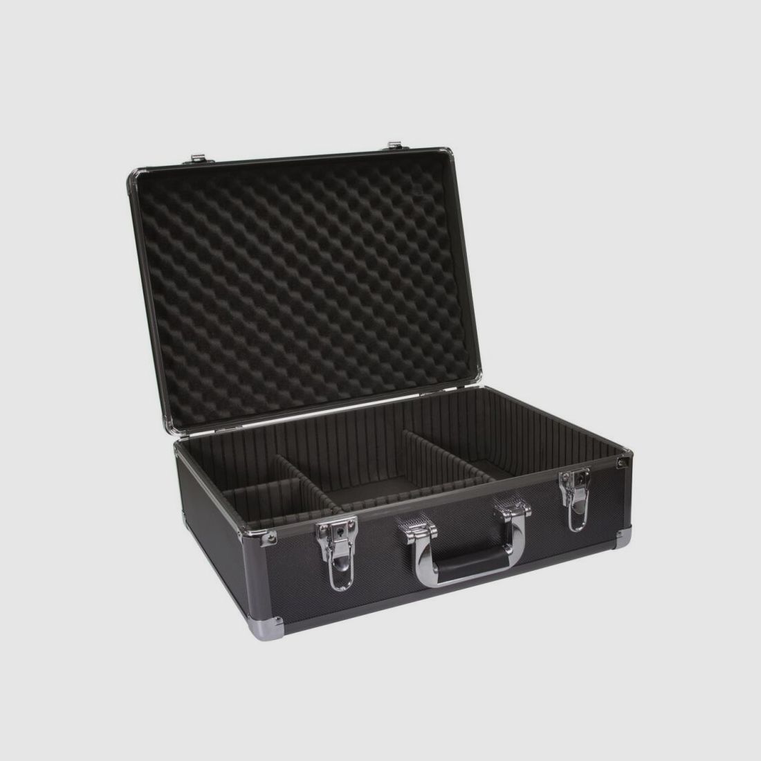 Dörr Aluminium Koffer mit Schaumstoff und Trennwand - Titan 48