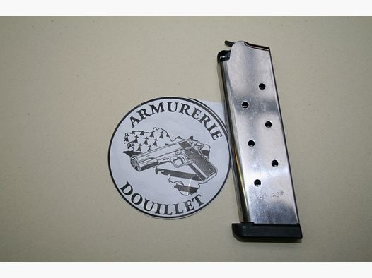 MAGAZIN COLT 1911 OFFICER 7 SCHUSS NICKEL 45ACP