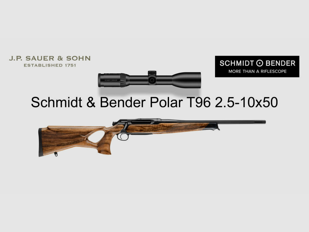 J.P. Sauer & Sohn Sauer 505 ICONIC Lochschaft HQ5 Ausstattungspaket HIGHLAND | .308 Win. | Schmidt & Bender 2.5-10x50 T96 Polar