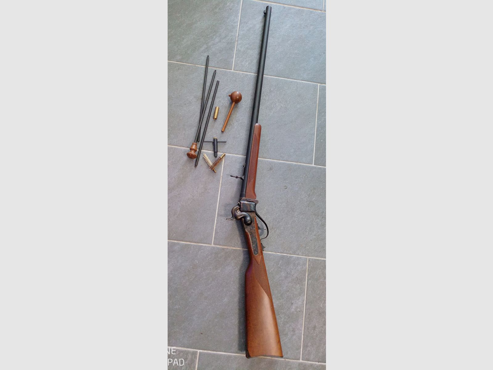 David Pedersoli Perkussions Messinghülsen Papierpatrone Hinterlader Gewehr Sharps cal 45 / 70 Nachfolger vom Vorderlader Schwarzpulver