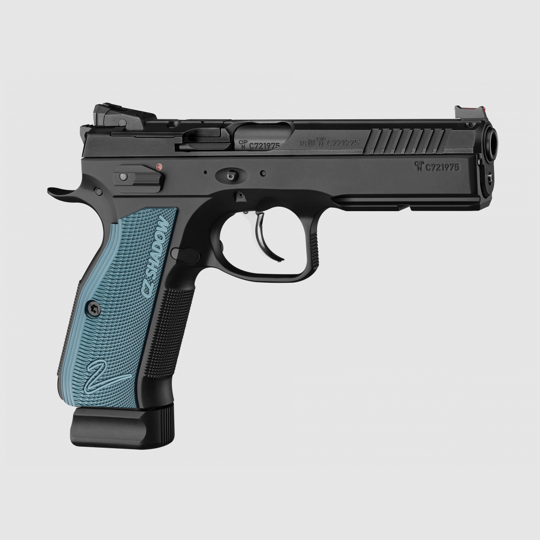 CZ 75 Shadow 2 Blue Grip OR 9mm Luger, image 3 of 4