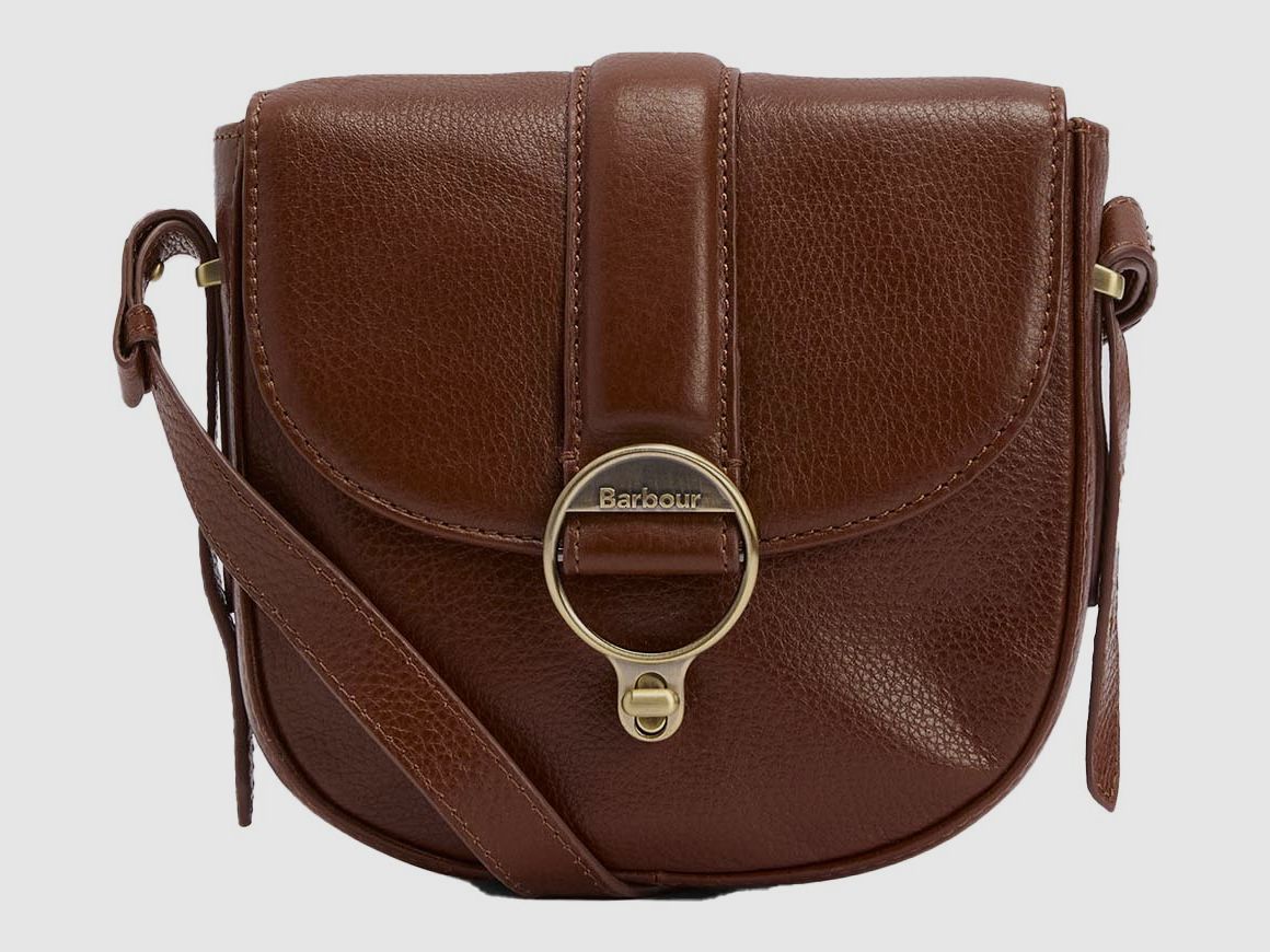 Barbour Ledertasche Elm Crossbody Brown