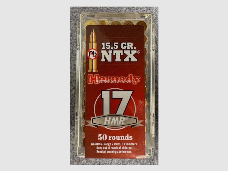Hornady .17 HMR NTX 15,5gr. bleifrei