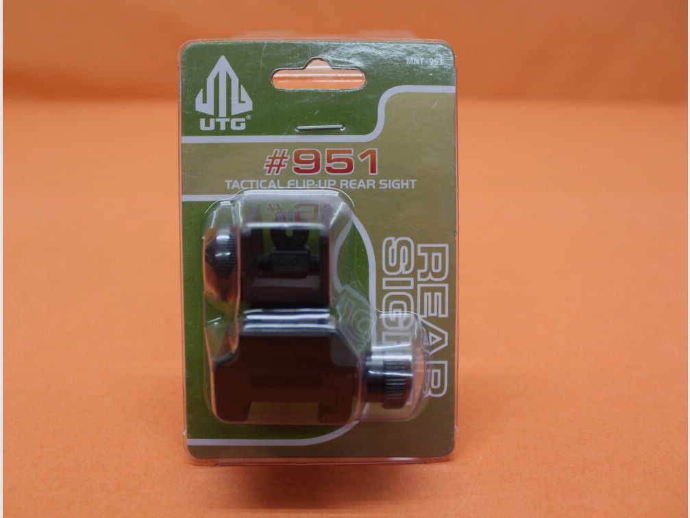 UTG - Leapers Flip-Up Rear Sight UTG Model 4/15 (MNT-951) Folding Diopter Sight for Picatinny Profile