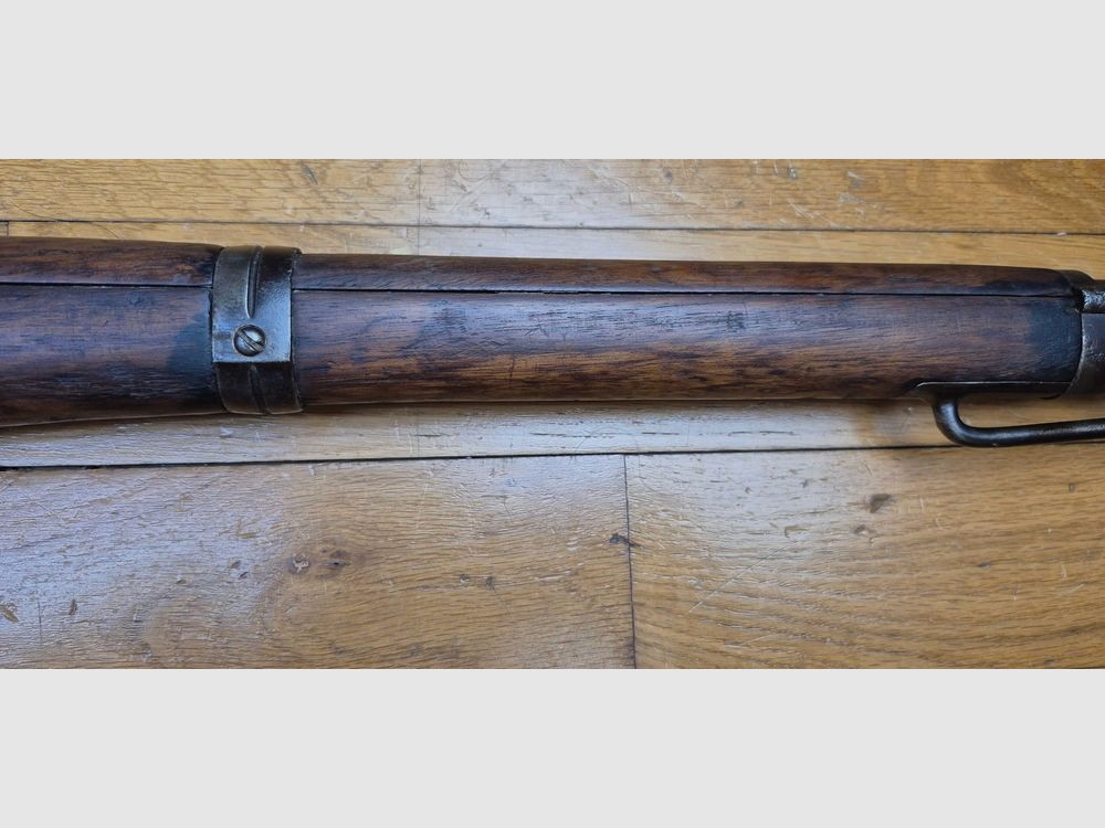 Piękna karabina Kar 98 « AZ » – Broń kawalerii i oddziałów szturmowych w 14-18 – Oryginalny kaliber 7,92×57 IS – Produkcja Erfurt 1917 – Bardzo ładne drewno – Dobre metalowe elementy – Piękny luf – BE+/TBE, zdjęcie 9 z 38