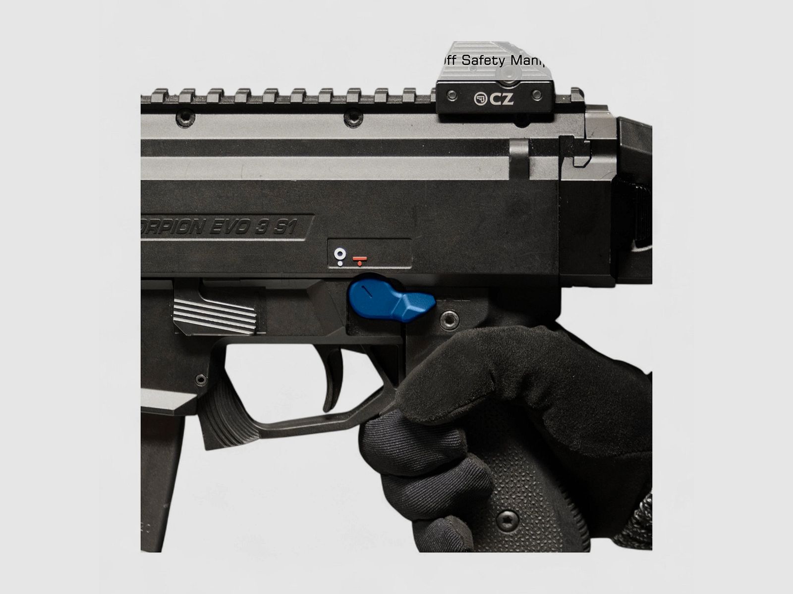 UTG TLT-CSSLT01B Sicherungshebelsatz CZ Scorpion EVO 3 – Blau