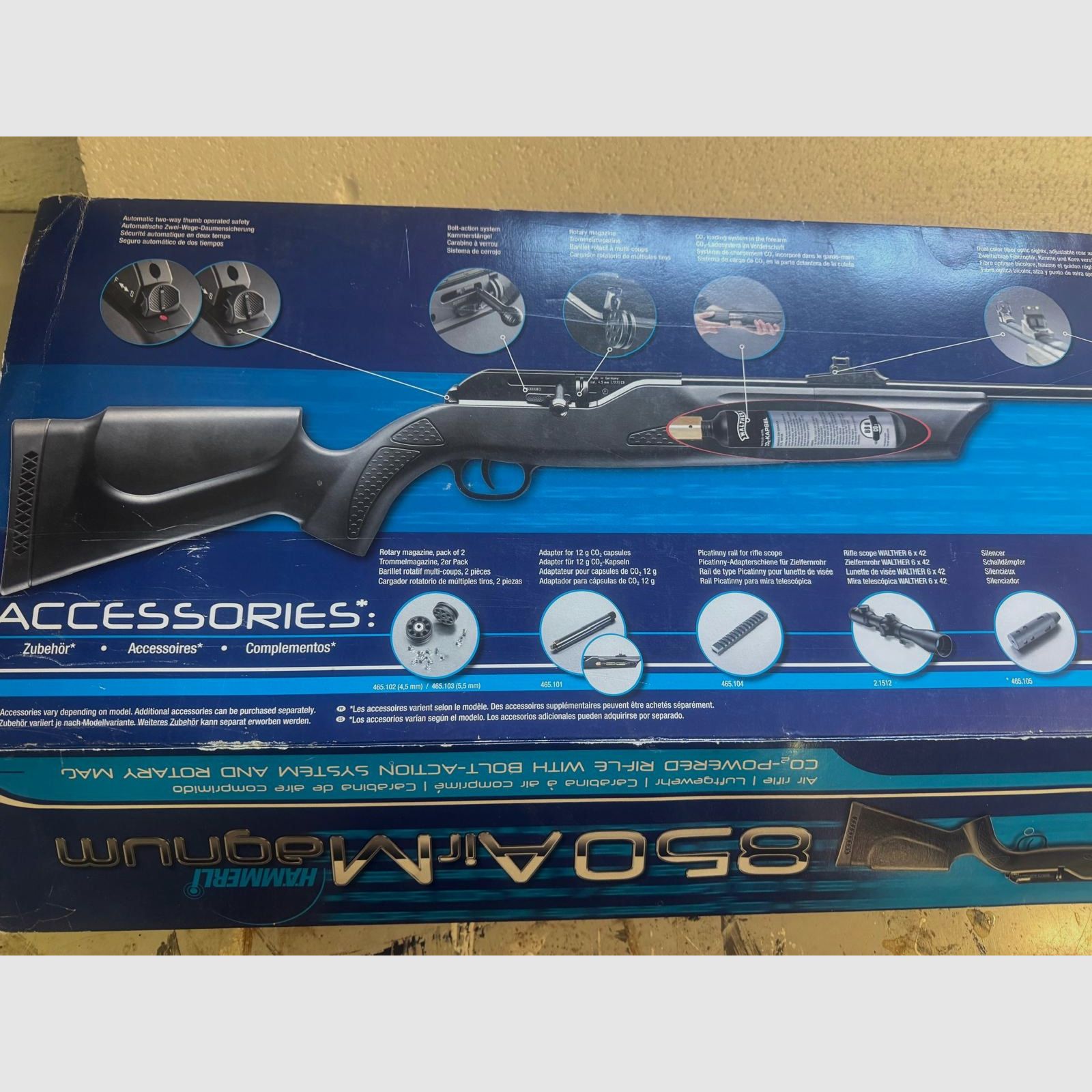 Umarex 850 M2 XT Kit CO2 Luftgewehr im Kaliber 4,5mm (UVP 475€)