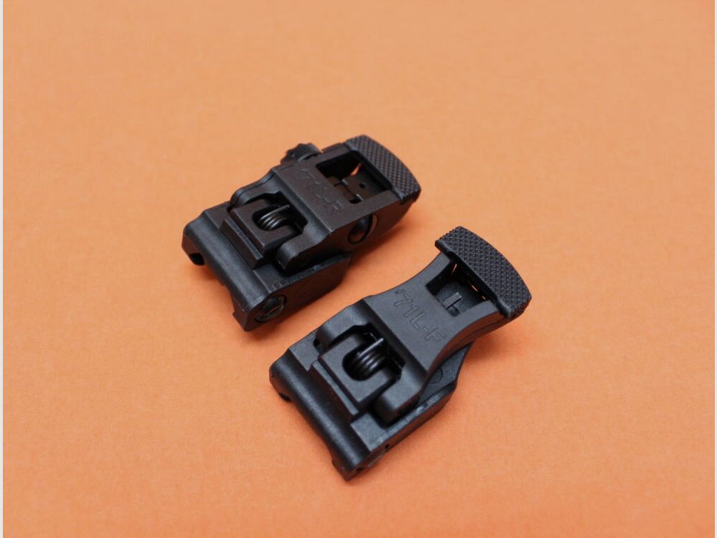 ARMS ARMS® #71L-F Mirino anteriore/posteriore Flip-Up Montaggio per Handguard/ Mirino pieghevole per profilo Picatinny AIRSOFT!