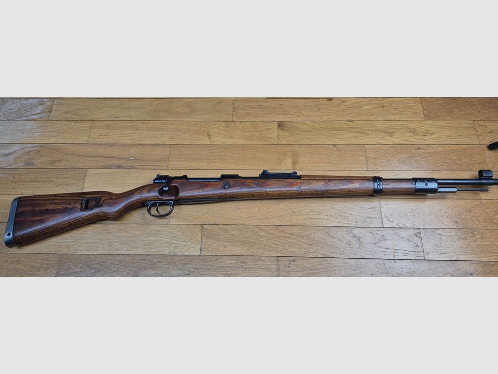 Zeldzaam en zeer mooi K98 – Zeldzame Mauser Oorlogsmodel bezetting Frankrijk Oberndorf voor Indochina – Zeldzame code SVW MB – Originele bluing – Mono serienummer – TBE ++, afbeelding 32 van 40