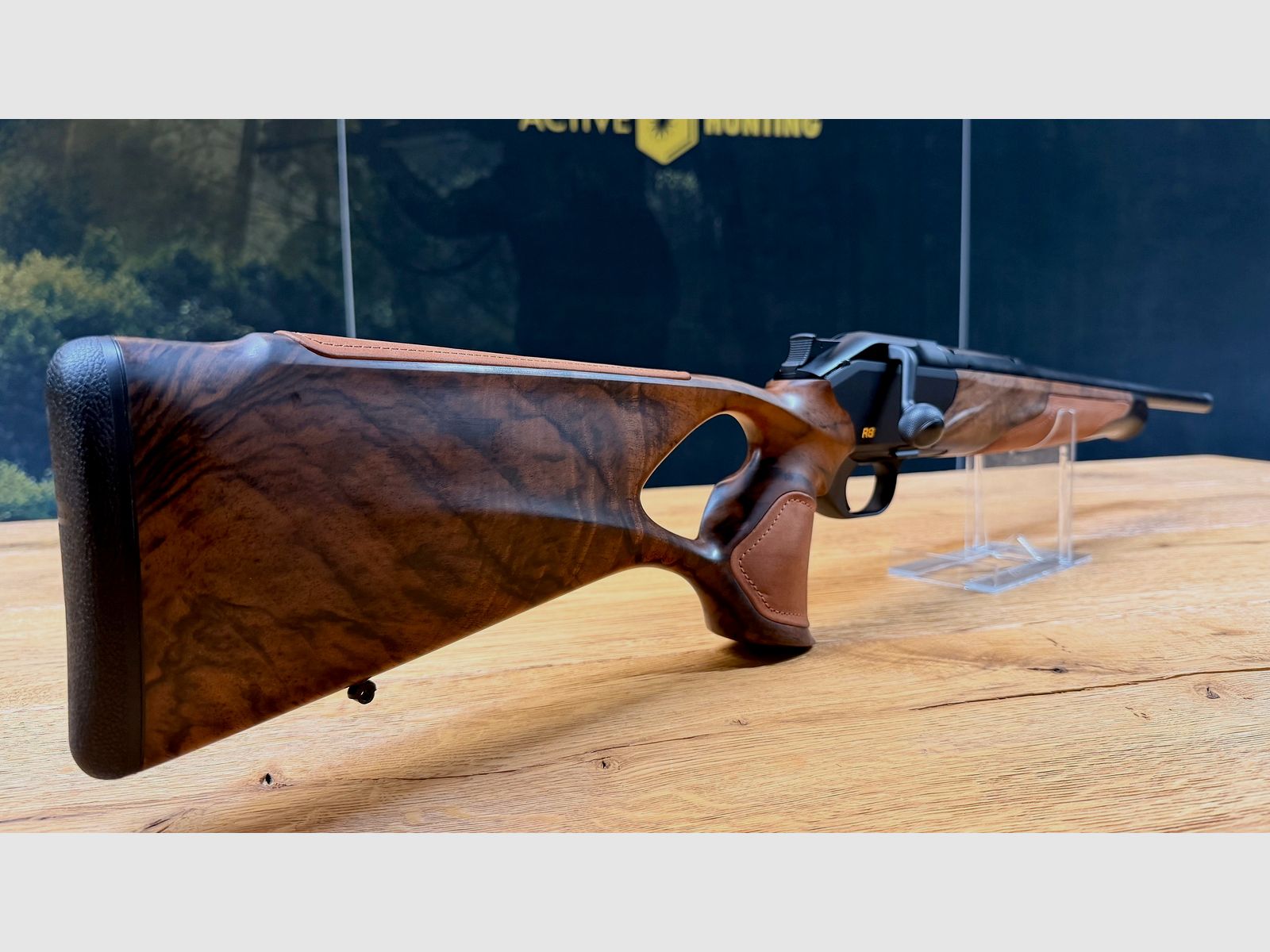 Blaser R8 Success / HK7 Super Finish matt / Chesterfield Leder / Stahlkugel gerändelt / Kaliber & Lauflänge nach Wahl / M15x1 Gewinde / ATEMBERAUBEND, Bild 5 von 11