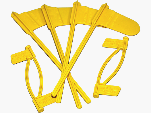 MTM Indicateur de charge Drapeaux CFP jaunes 8 pièces (4 pistolet/4 fusil)