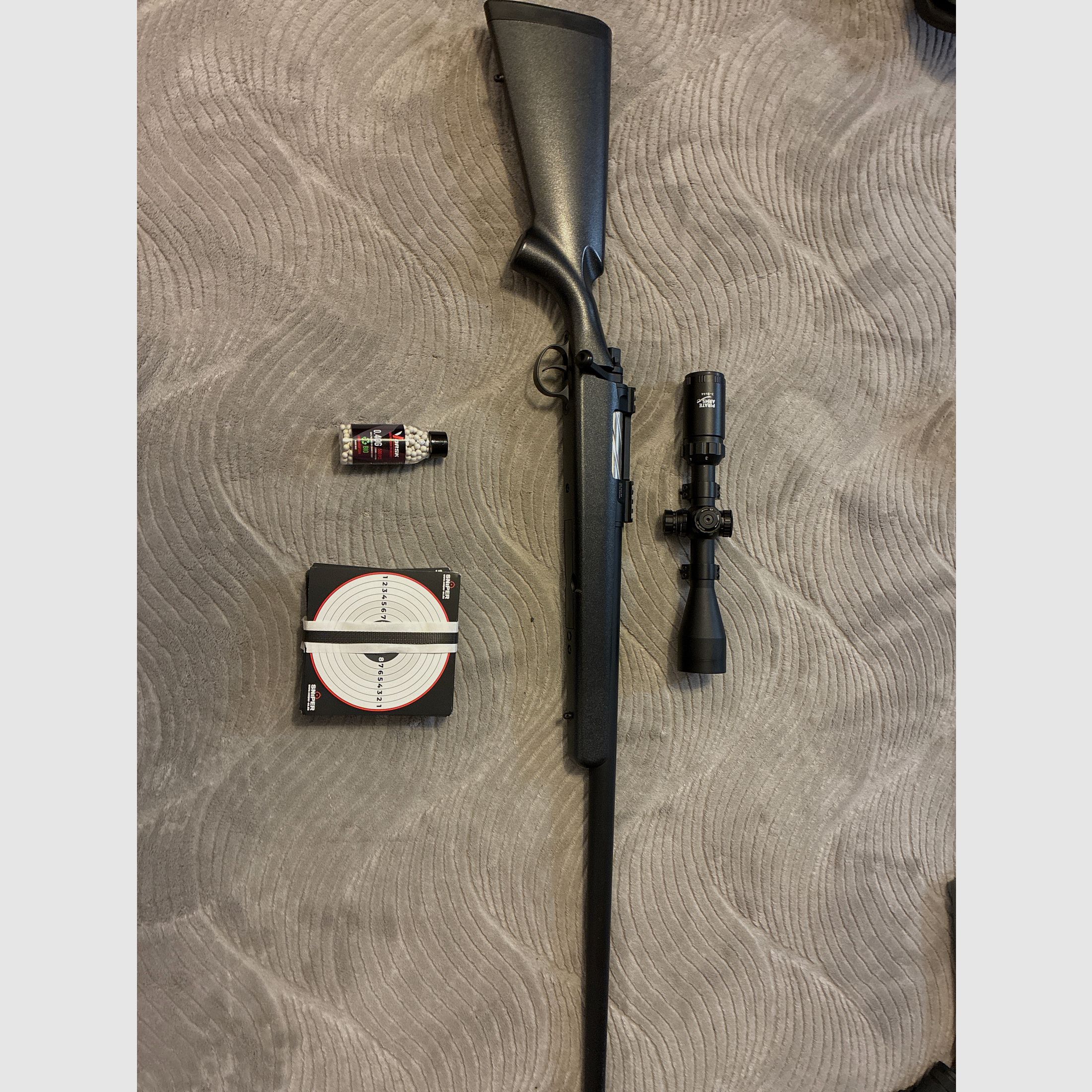High Power 3J Barrett Bolt Action Sniper, Schwarz