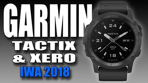 New Garmin smartwatch Tactix Charlie and bow hunting sight Xero A1 (IWA 2018)