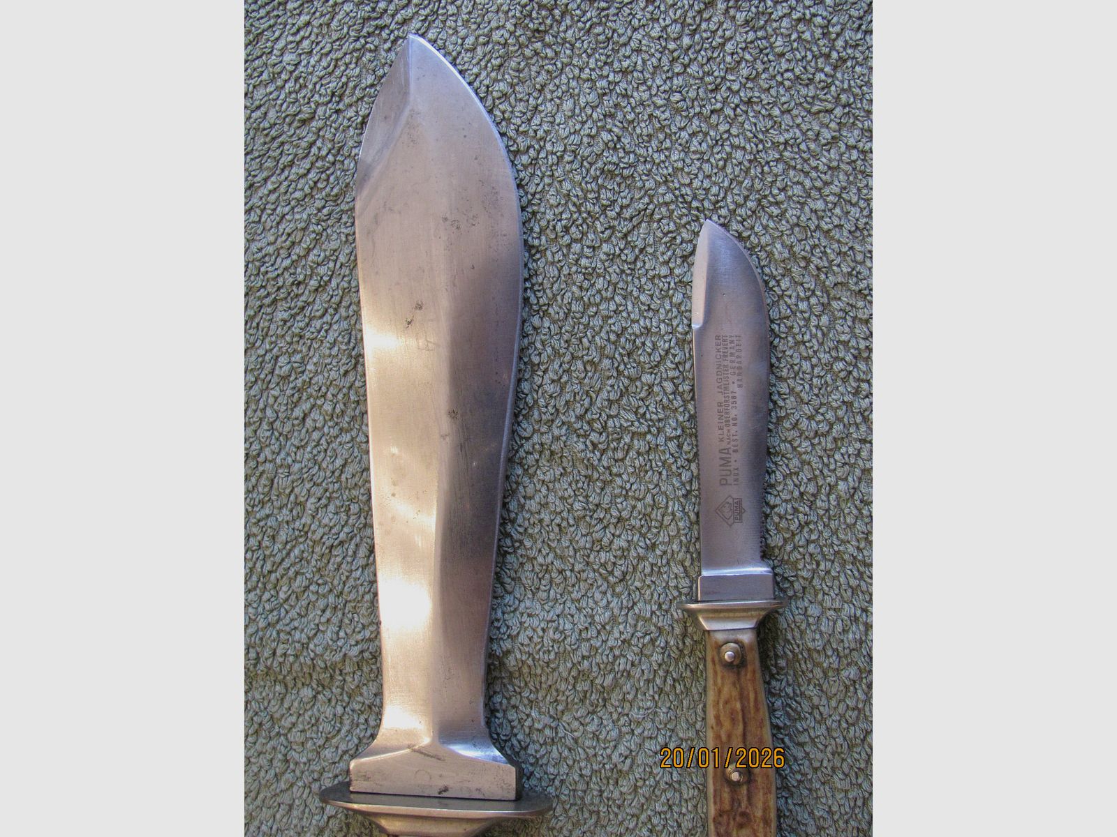 Original Puma Waidblatt 3588 in Holzbox - geführt, ohne Schäden