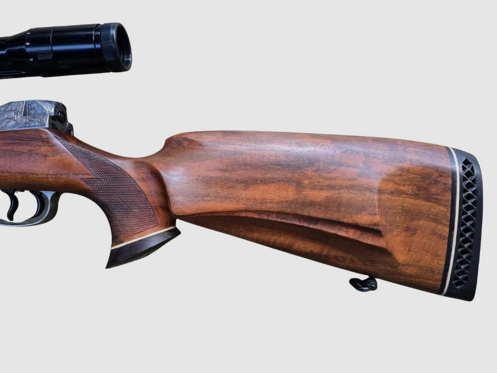 gebr. MAUSER Mod. 66SD mit graviertem System, dt. Stecher, mit SEM montiertes ZEISS Diavari-Z 2,5-10x52ZM Abs. 7A, Zustand: Sehr gut, Kal. 8x64S, Bild 4 von 7
