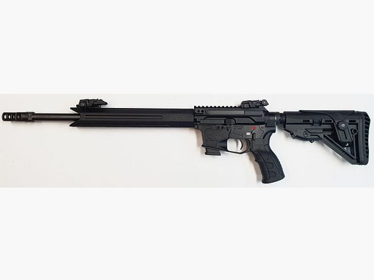 GWMH AG Selbstladebüchse GWMH SPC-SPORTER A5 17" (SWISS PISTOL CARBINE) BLACK Kal.9x19 AR15 Glock Magazin