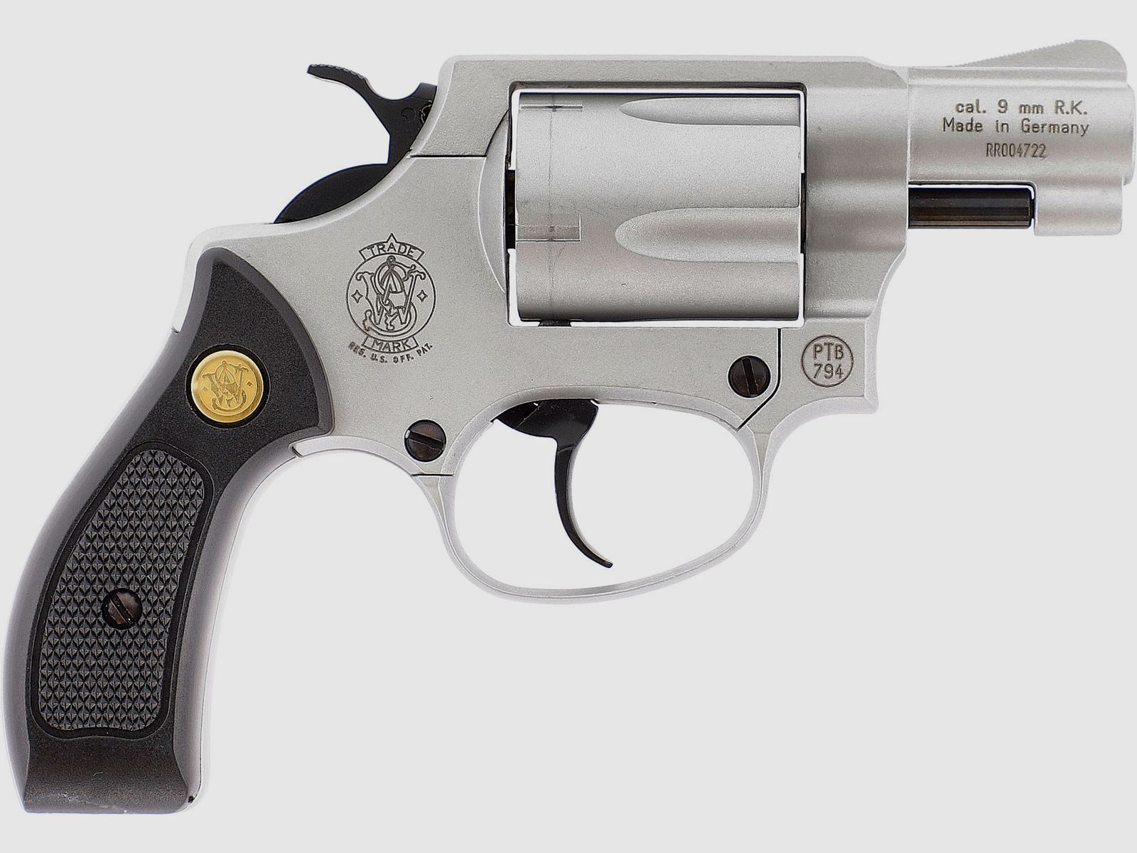 Smith & Wesson Chiefs Special nickel-plated revolver cal. 9 mm R Knall, image 2 of 13