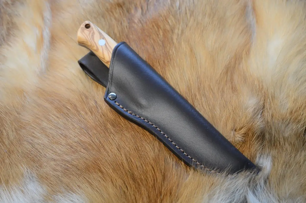 Alljagd jachtmes met olijfhouten handgrepen, afbeelding 4 van 4