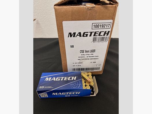 Magtech 9 mm Luger (8,03 g/124 gr)