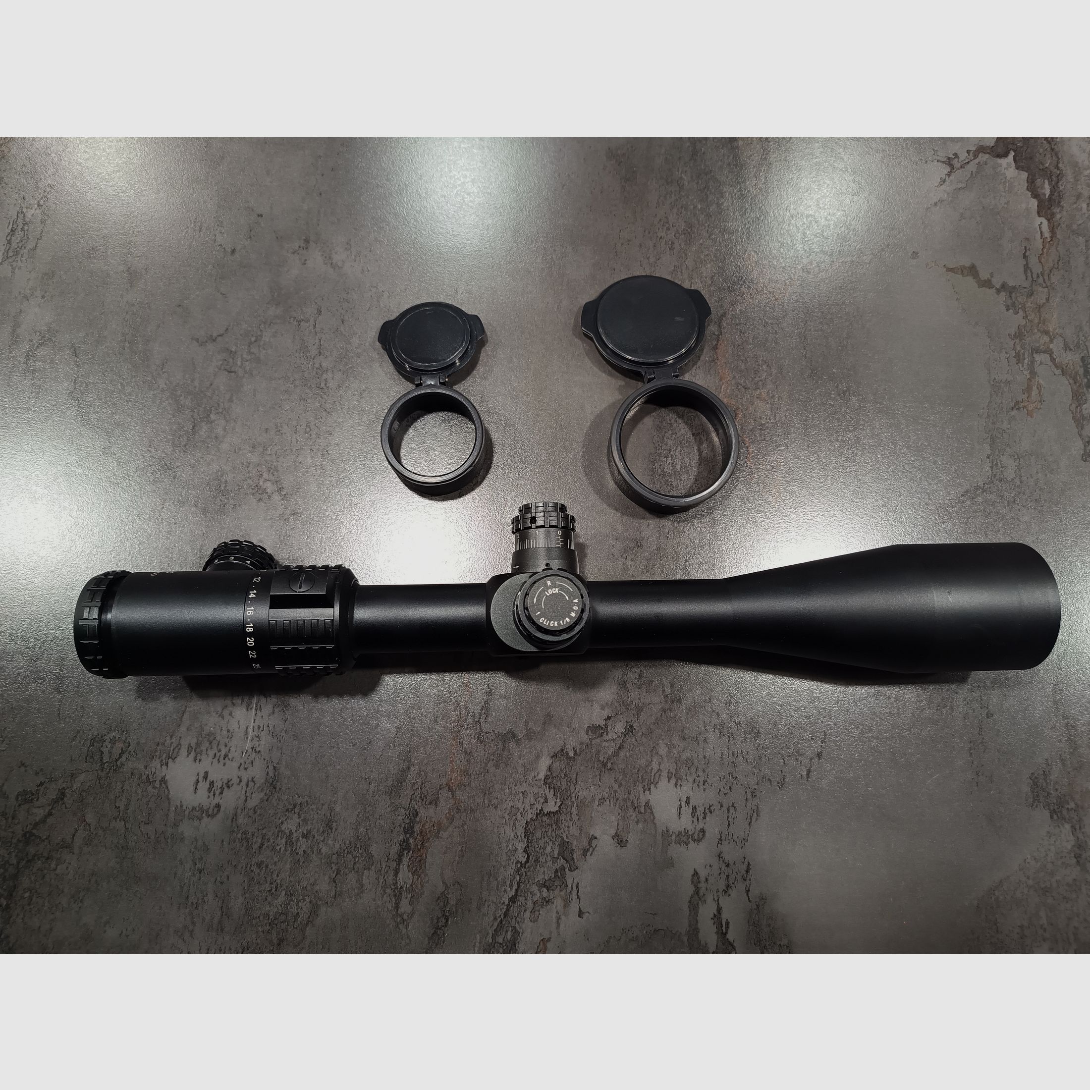 Falke 8, 5-25x50 TAC Mil-Dot Absehen grün/rot Zielfernrohr