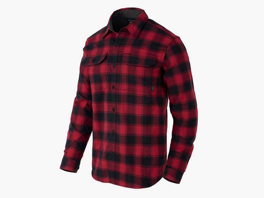 HELIKON-TEX GREYMAN SHIRT CORAL CRIMSON CHECKERED