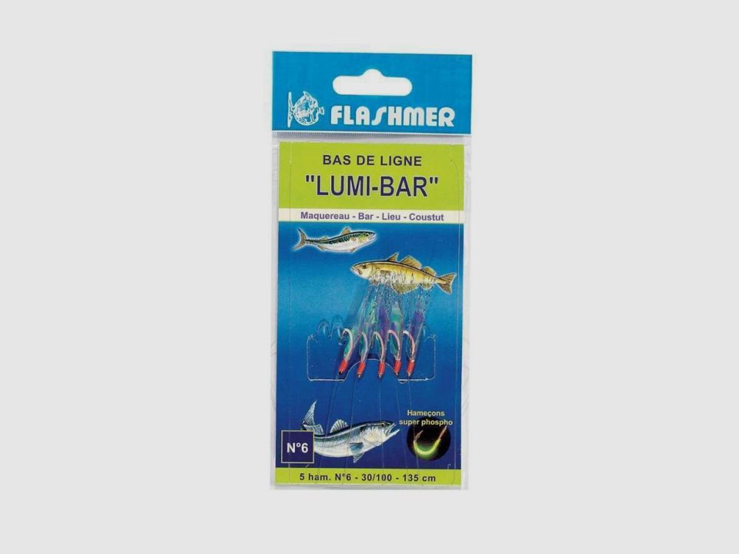 Lumi-Bar-Vorfach – 5 Haken FLASHMER