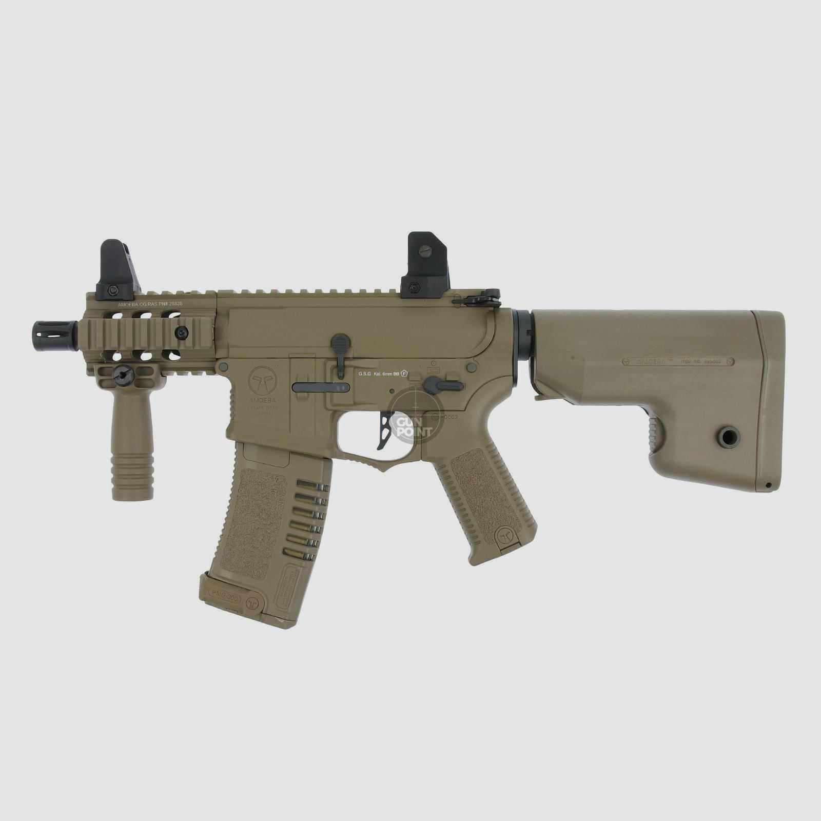 Softair - Broń - ARES - Amoeba M4 007 EFCS S-AEG ciemna ziemia - od 18 lat, ponad 0,5 Joule