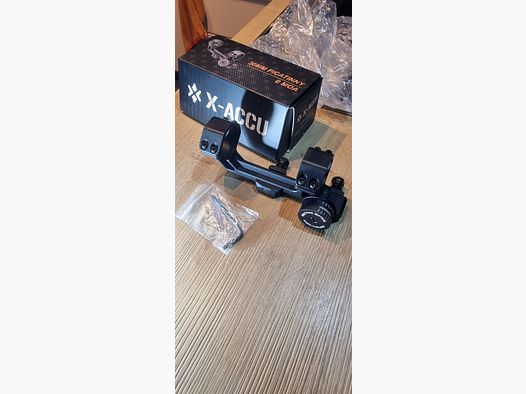 Vector Optics X-Accu Blockmontage 30mm mit Neigungswinkelanzeige und Wasserwaage