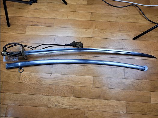Bel sabre da cavalleria francese Mod 1822-82 – Châtellerault 1893 – nodo da ufficiale – TBE