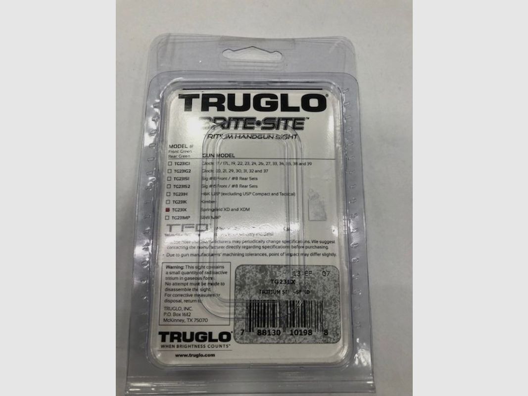 TRUGLO SET VISIERUNG HS XD XDM, Bild 2 von 2