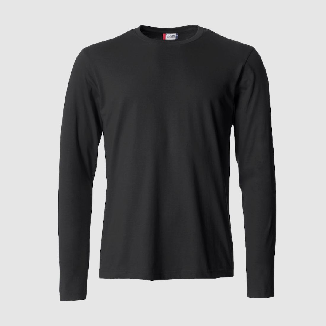 Clique Basic Langarmshirt Herren Schwarz L