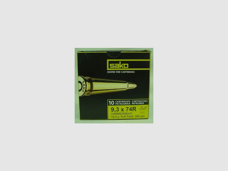 Sako 9,3x74R Hammerhead SP - 18,5g/286gr (a10) #266D#