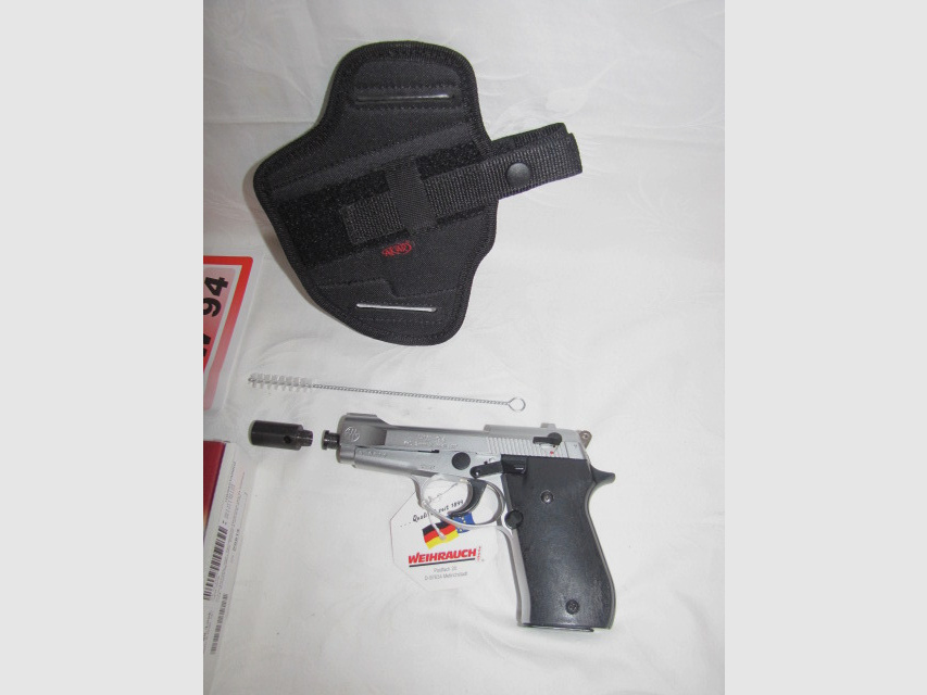 Weihrauch HW 94 silber mit Holster PTB 855 #8