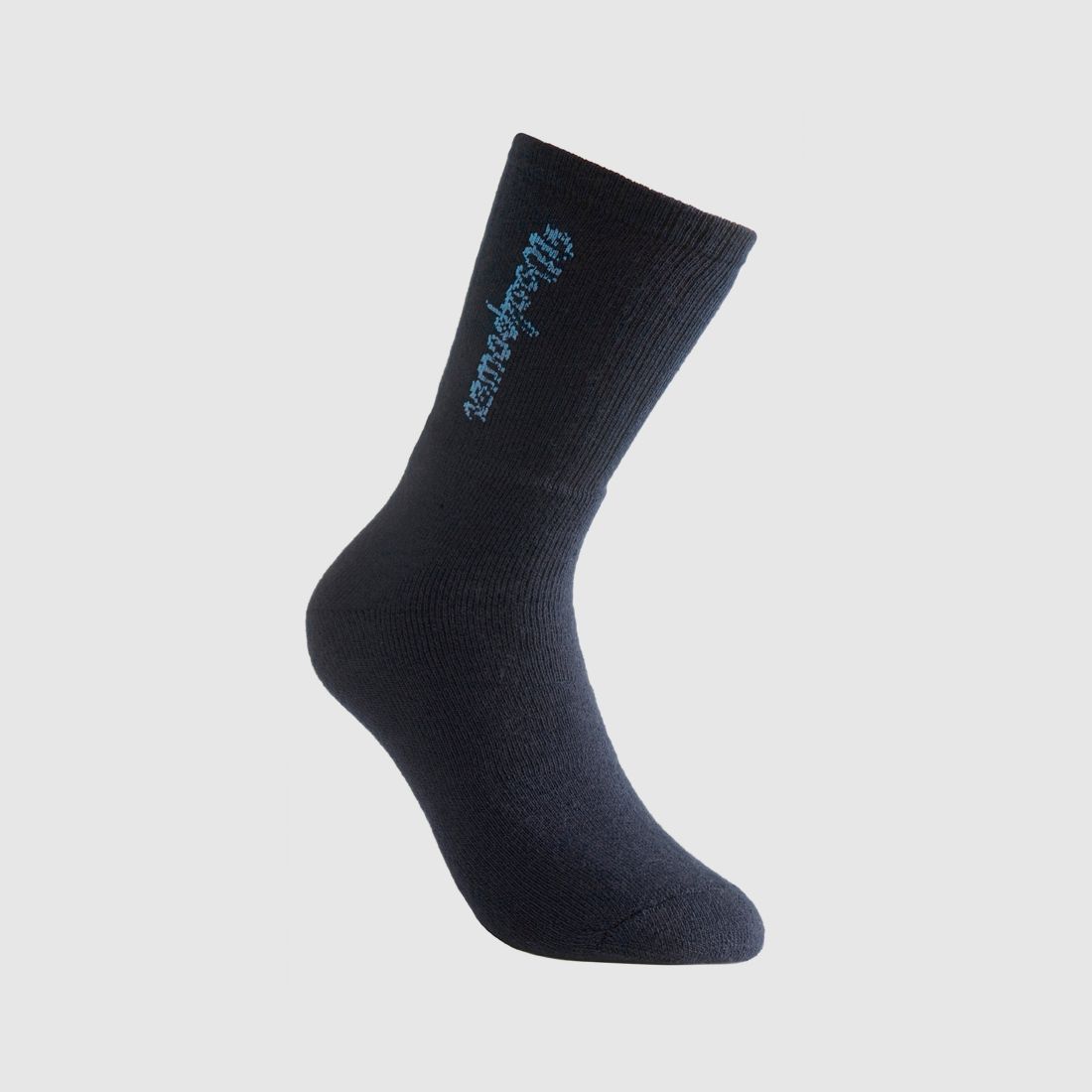 Woolpower/Ullfrotté Sport Socke mit Logo 400 g 36-39 Schwarz