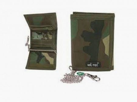 MILSPEC Camouflage-Geldbörse mit Kette