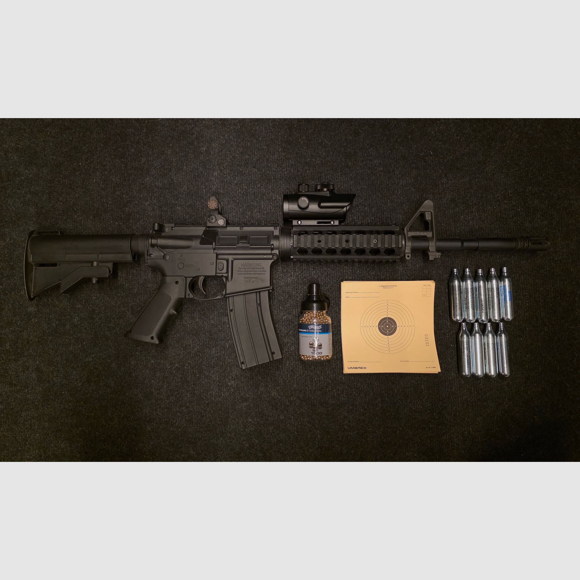 Sig Sauer SIG516 CO2 air rifle including accessories