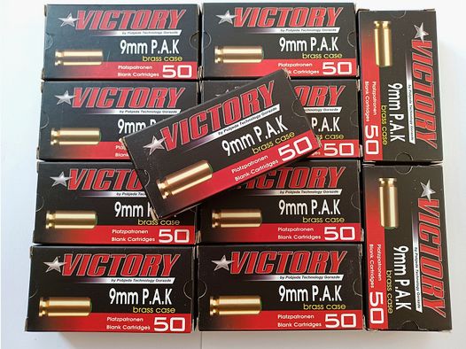 550 Platzpatronen von Victory 9mm P.A.K.