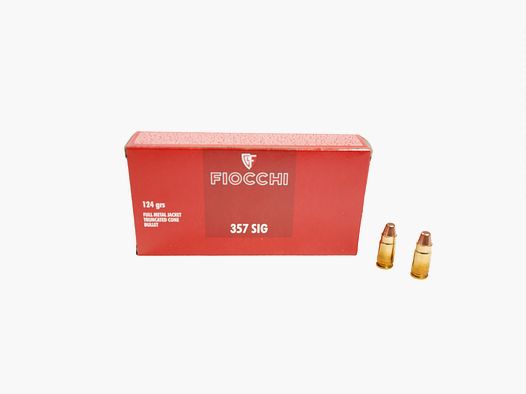357 SIG FIOCCHI F.M.J.T.C 124 grs