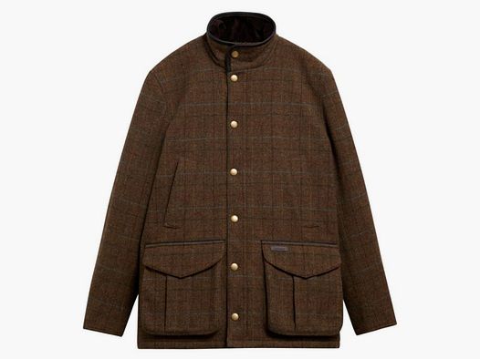 Barbour H-Jacke Hereford Tweed Wool | moss green