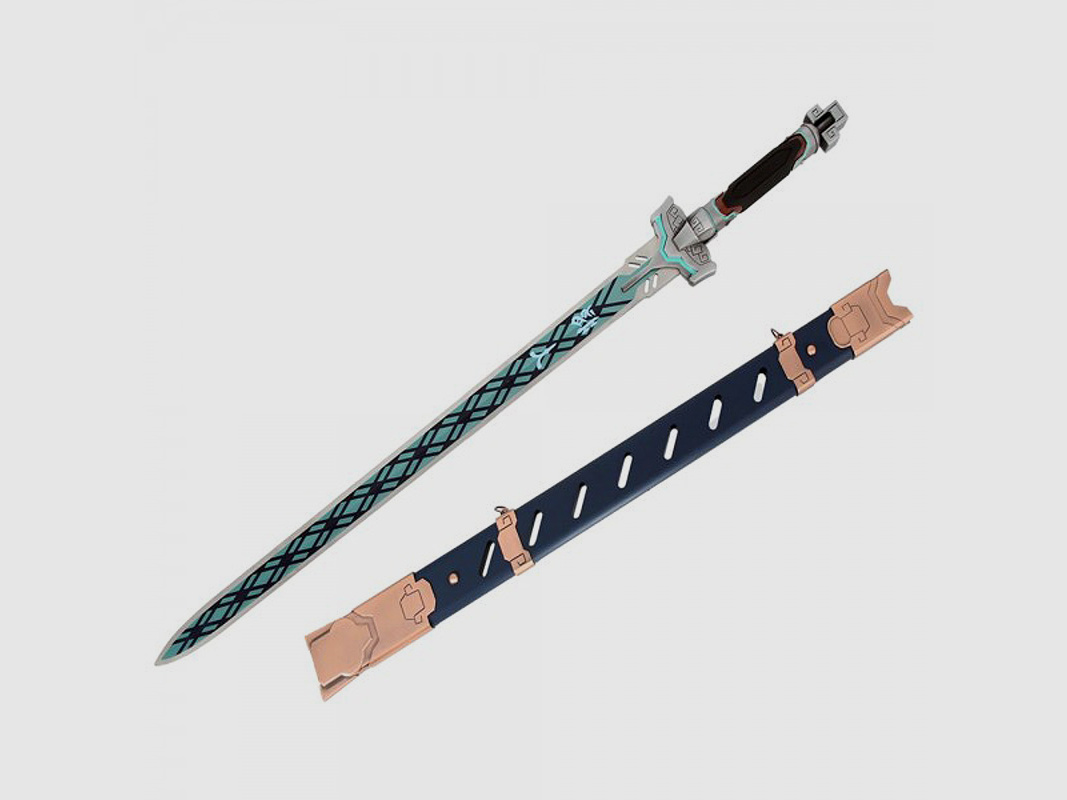 Overwatch Baihu Genji sword with stand