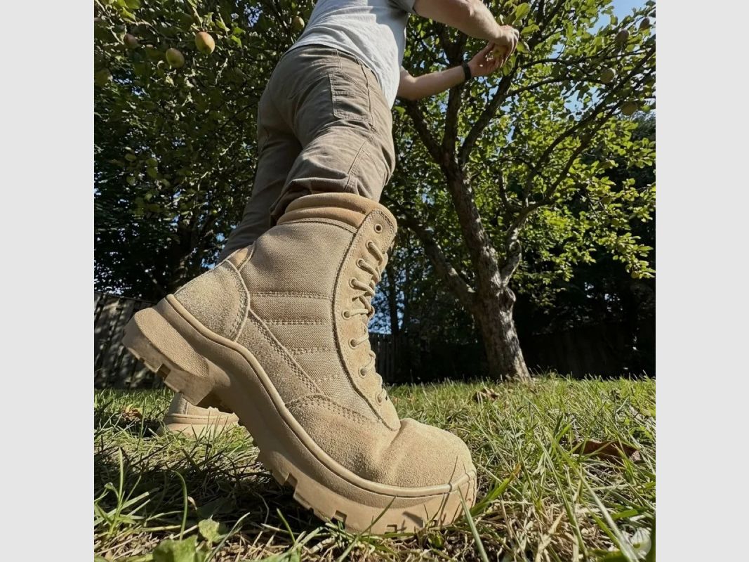 Chaussures Dune beige mi-hautes antidérapantes pour travail, image 6 sur 10